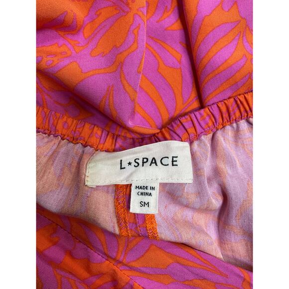 Lspace 'Mia' Pink Rayon Cover Up Skirt Size S - Picture 4 of 5